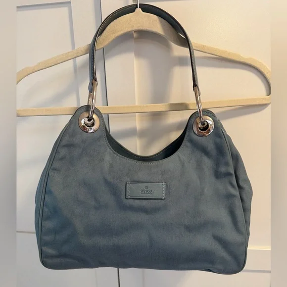 Gucci Vintage Blue Quiet Luxury Bag EUC - Picture 1 of 17